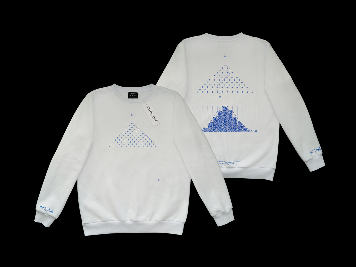 Normal Distribution and the Galton Board Sweatshirt | Geek Gift | Nerd Gift | Math Clothing | STEM Apparel