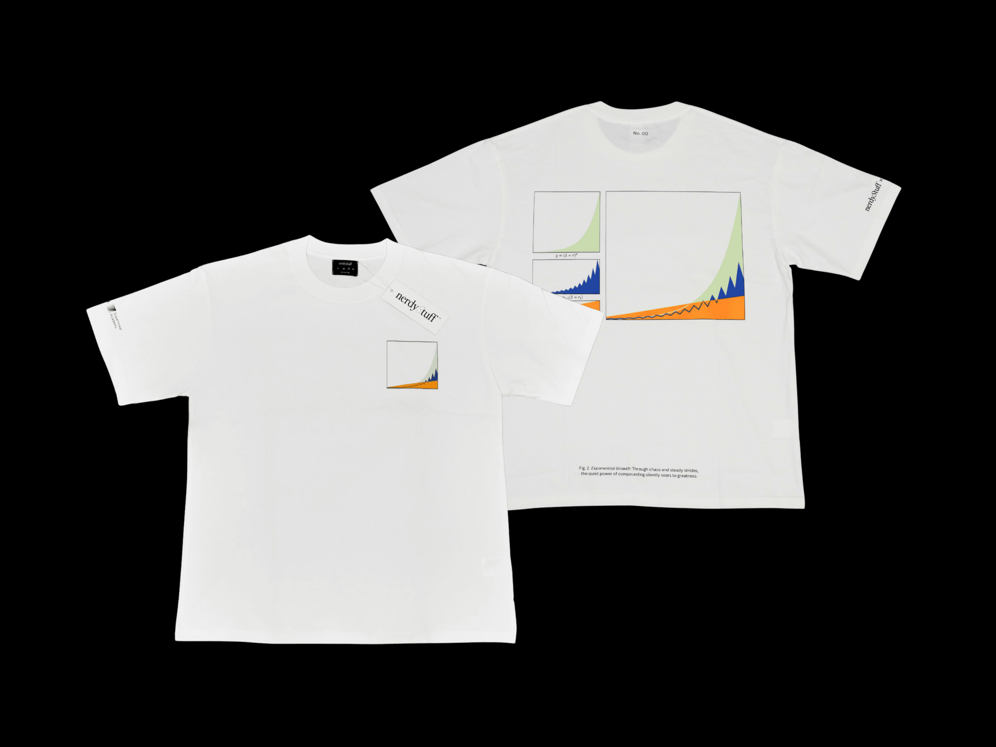 Exponential Growth and Compound Effect T-Shirt by nerdyStuff x Superlinear Academy | Nerd Gift | Math Clothing