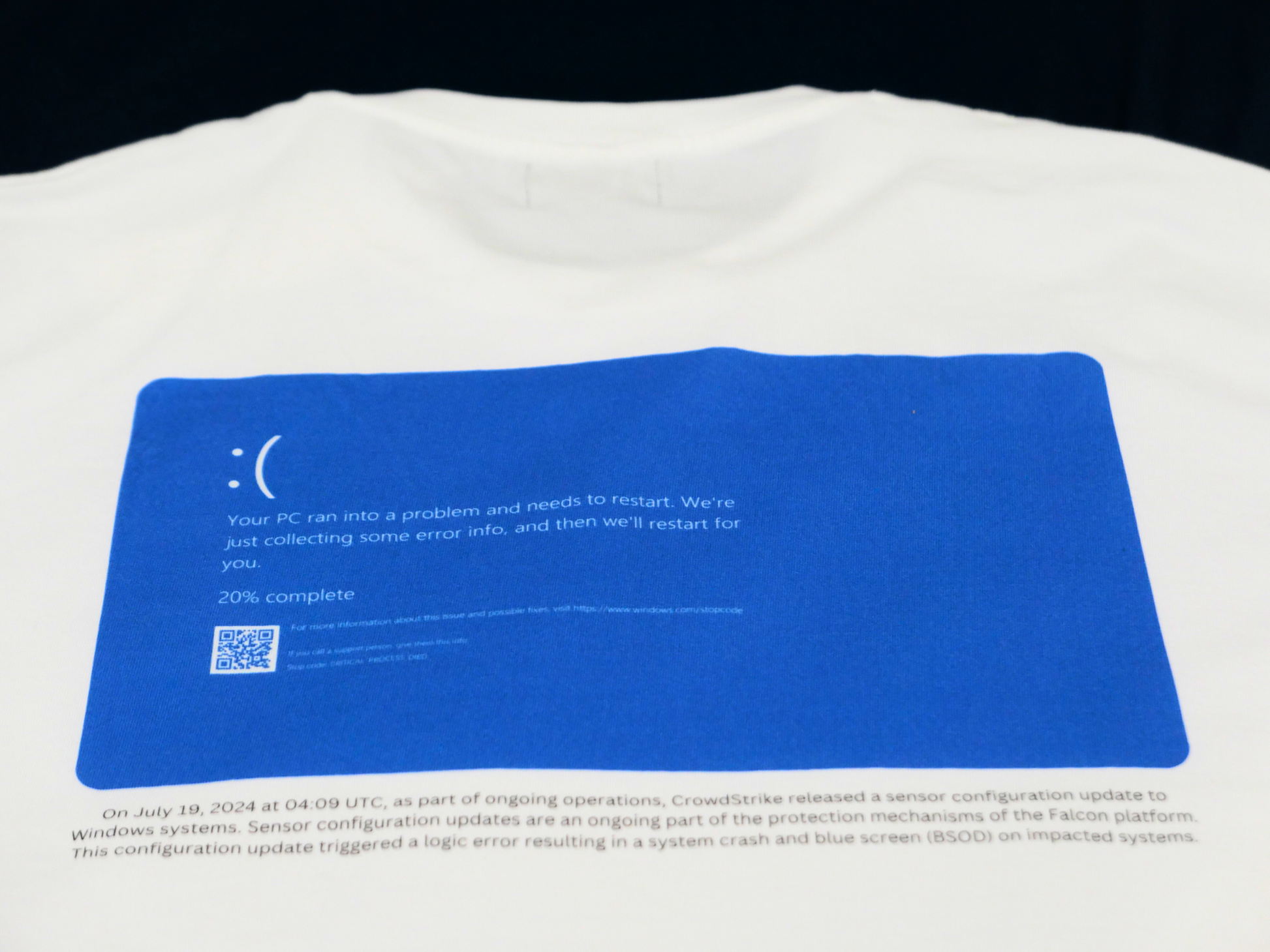 #BlueScreenError T-Shirt | Geeky Gift | Tech Clothing