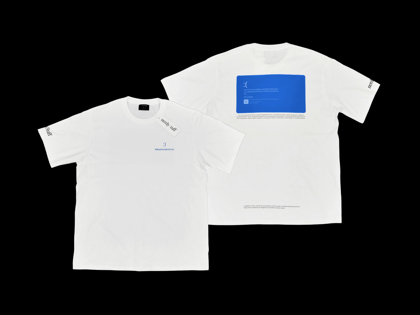 #BlueScreenError T-Shirt | Geeky Gift | Tech Clothing