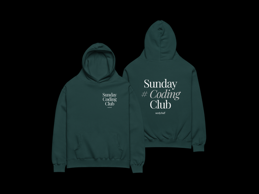 Sunday Coding Club Hoodie | Tech Clothing | Programmer Gift | Software Engineer Gift