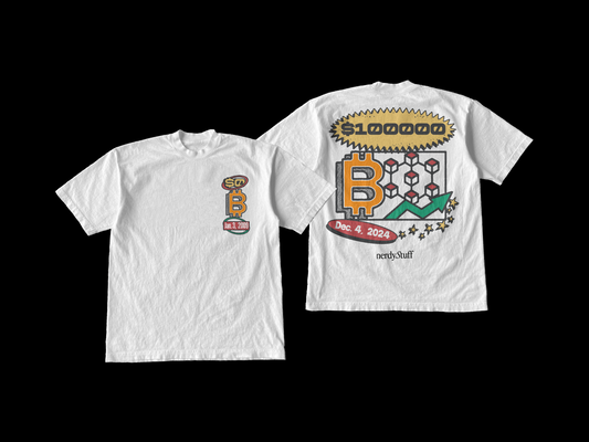 #bitcoin100k T-Shirt | Tech Clothing | History Lover Gift | Crypto Tee | Bitcoin Tee